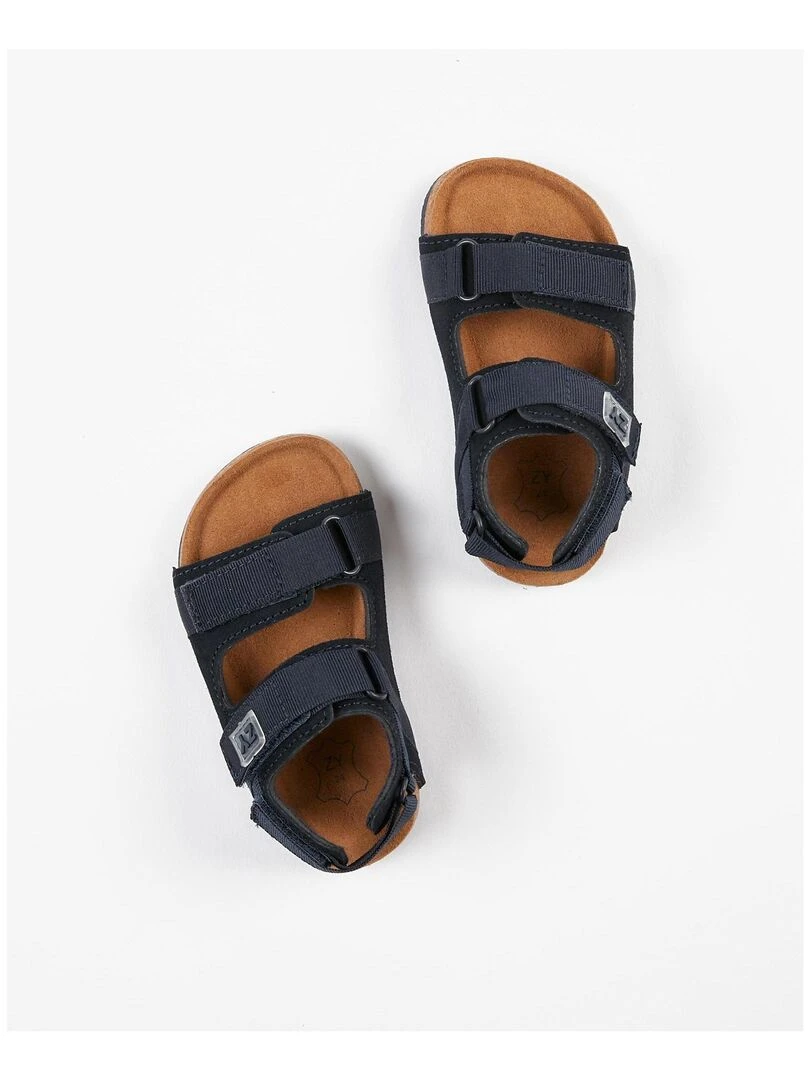 Sandales en cuir pour bébé garçon MATISSE Bleu foncé