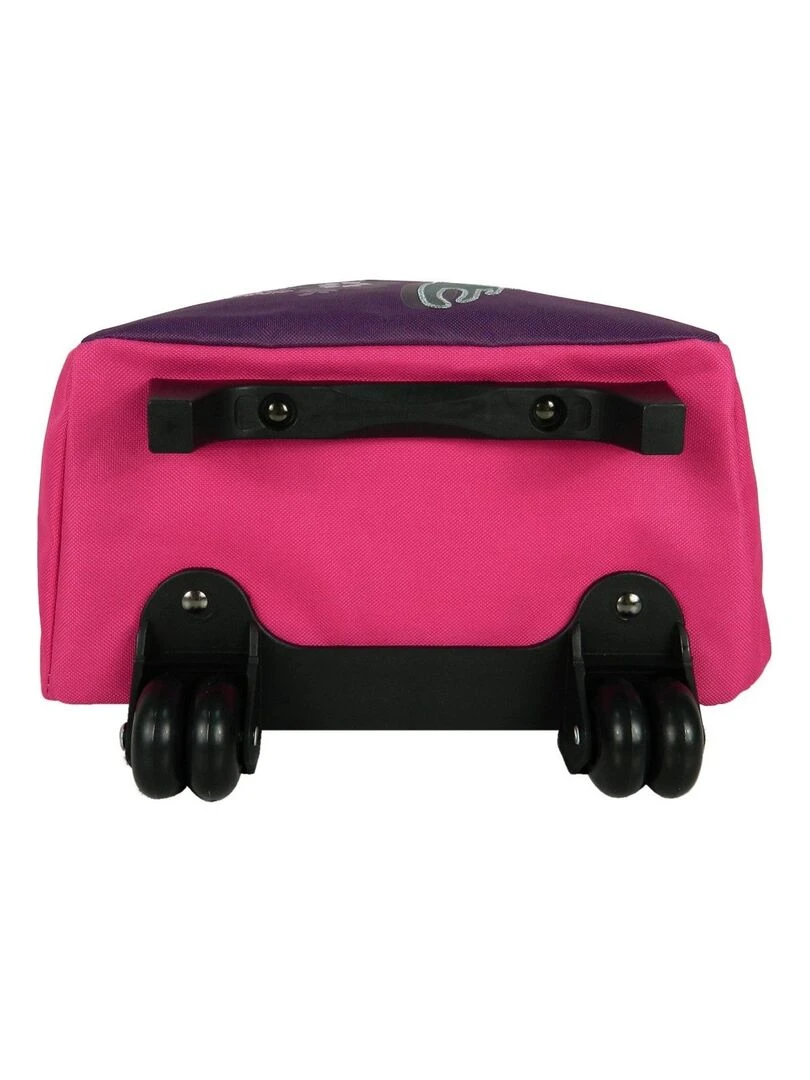 BAGTROTTER Sac à dos à roulettes Lililou Chat Prune   Violet