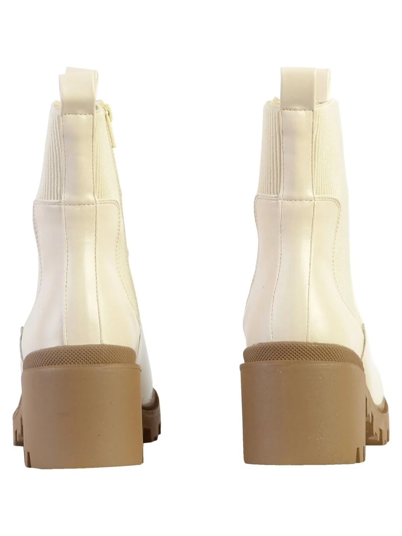 Boots à Talons The Divine Factory   Beige