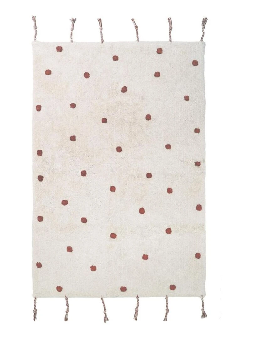 Tapis Coton Nümi Ambre par Nattiot 100 x 150 cm Nattiot Rose framboise