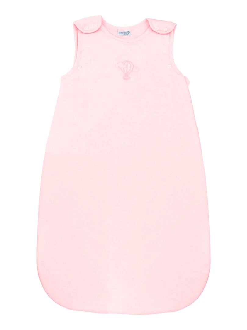 Gigoteuse Mi saison Évolutive 3 6 mois en Coton Bio Pivoine Rose clair