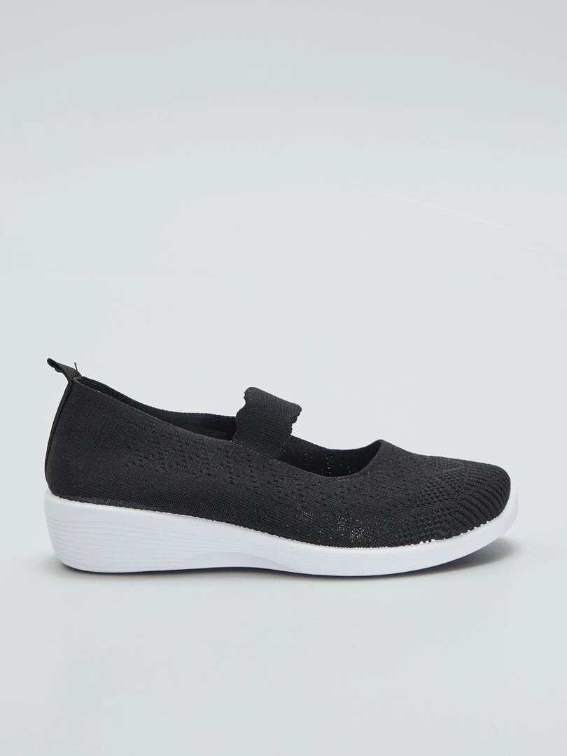 Ballerine typeaskets en mesh Noir