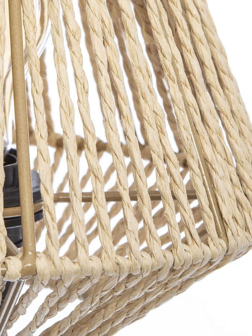 Lampe à poser corde Beige