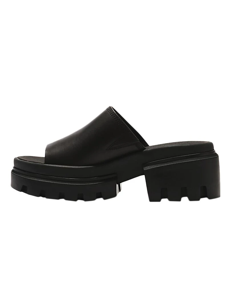 Sandales à Talon Cuir Timberland Everleigh Noir