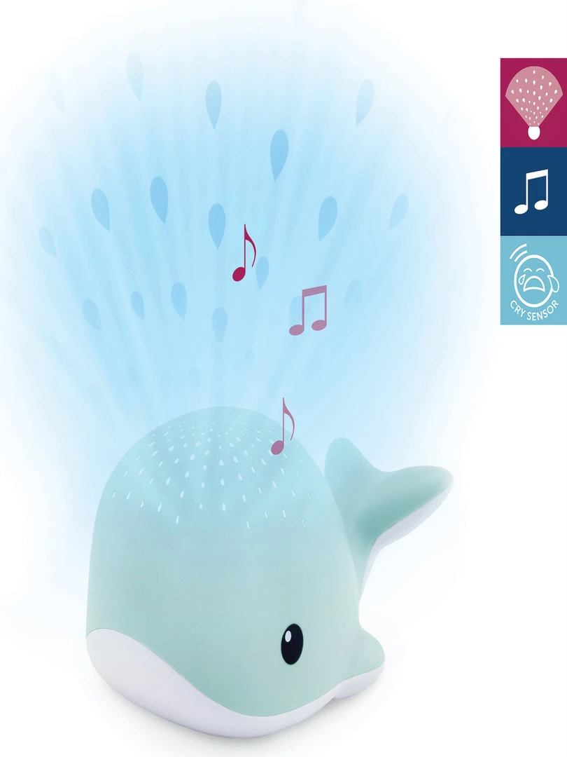 Projecteur D'ambiance Wally La Baleine Bleue Bleu