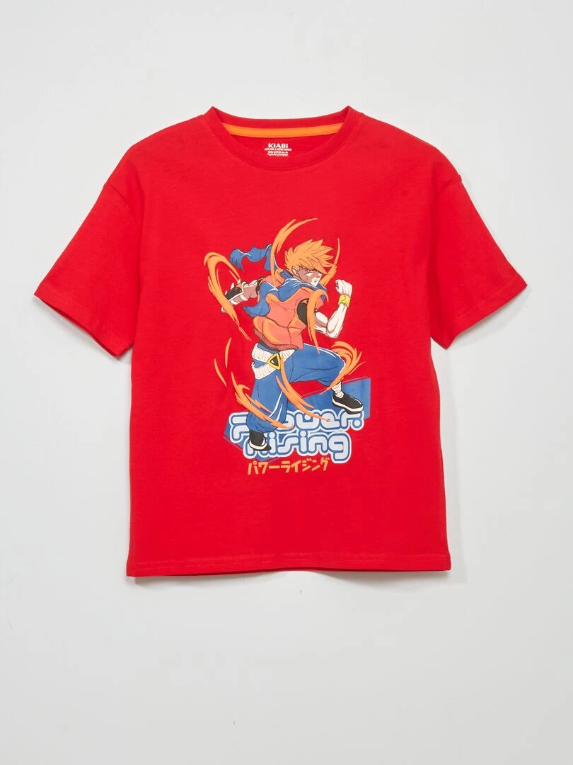 T shirt imprimé 'japon' ROUGE