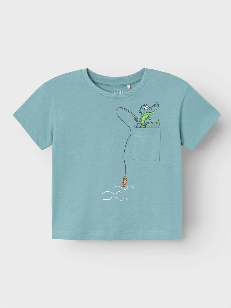 T shirt ludique 'Name it' bleu