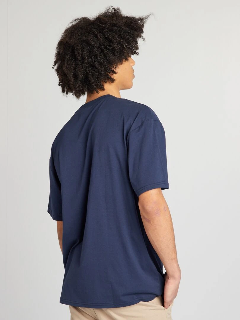 T shirt 'Coca Cola' à col rond   Bleu