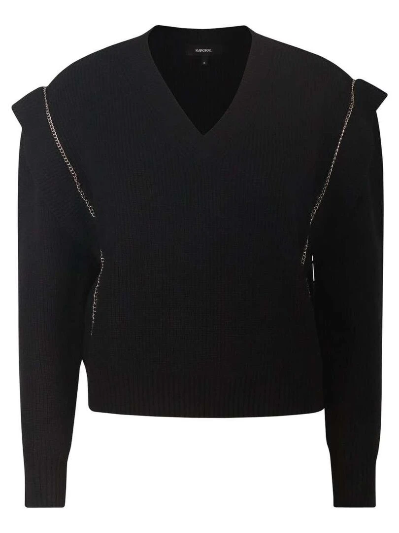 KAPORAL Pull col v Noir
