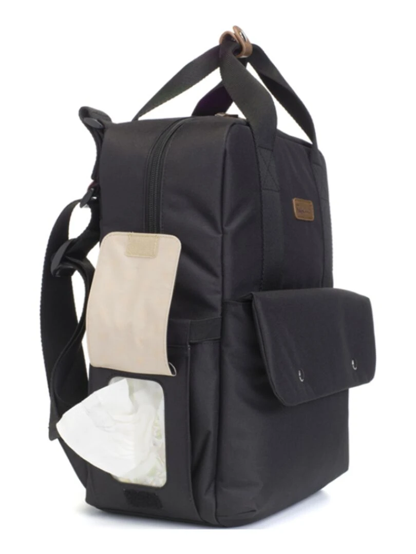 Sac à dos à langer Georgi Eco noir   Noir