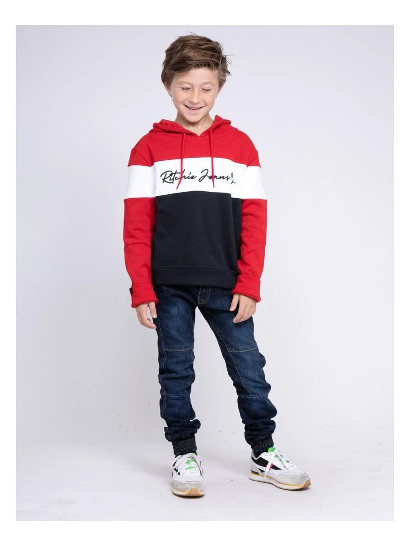 Sweat capuche WEDGE J   Bleu marine