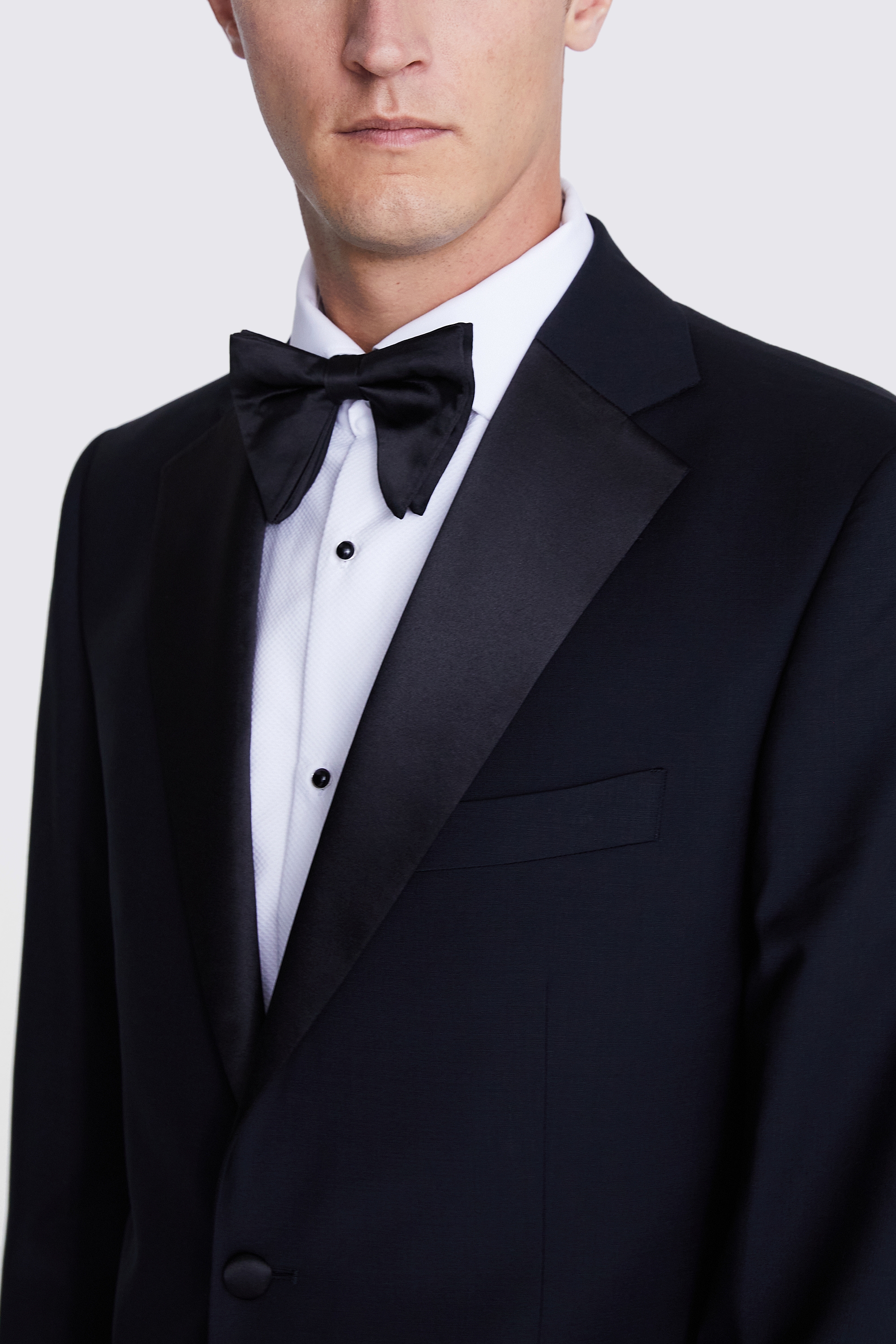 Ted Baker Tailored Fit Black Notch Lapel Tuxedo Jacket    Buy Online at Moss