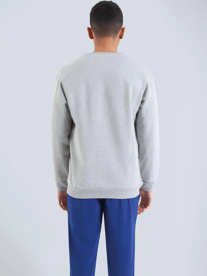 Pantalon de pyjama homme Molletonné   Gris chiné