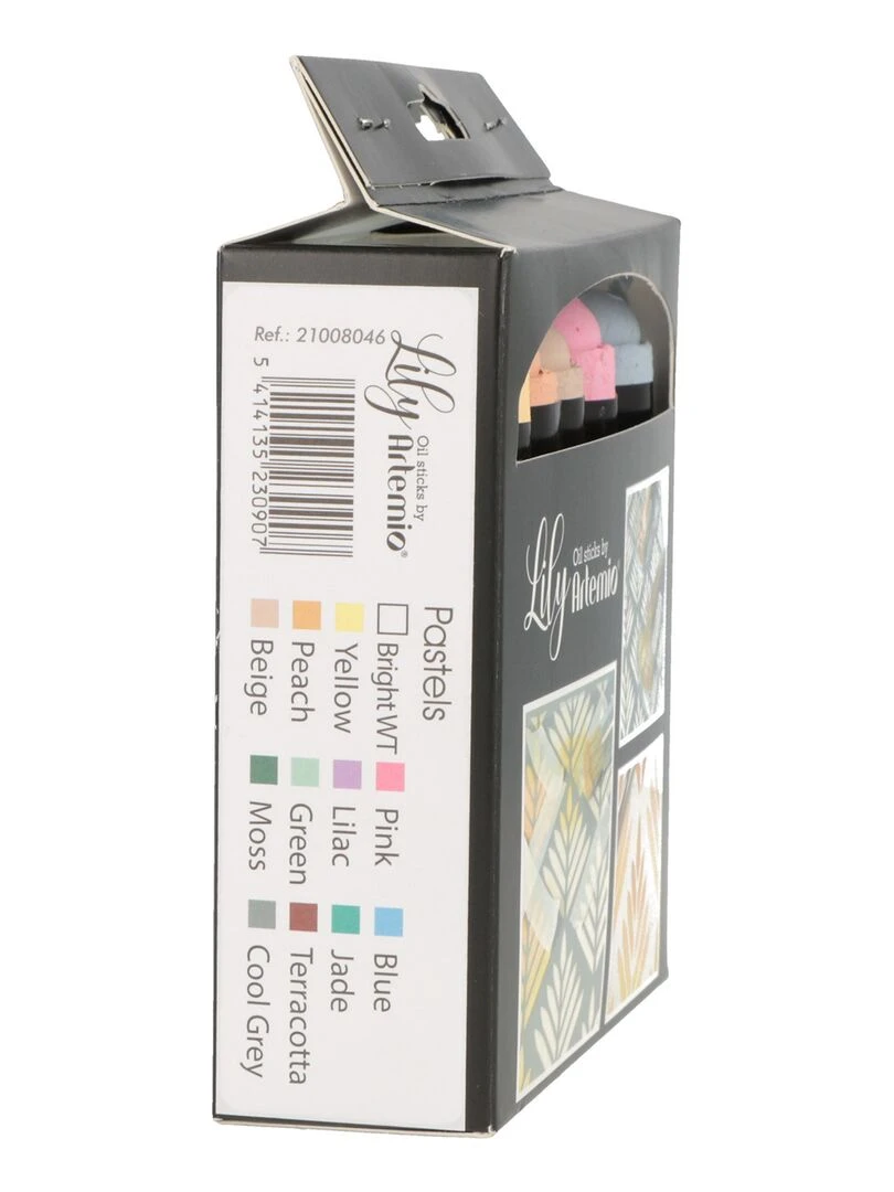 12 crayons de peinture à l'huile   Couleurs pastel   N/A