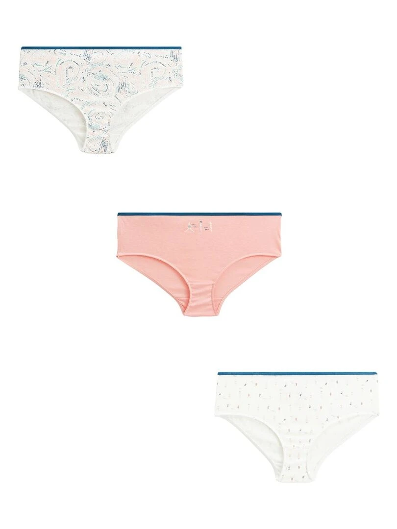 Lot de 3 culottes fille Samara Rose