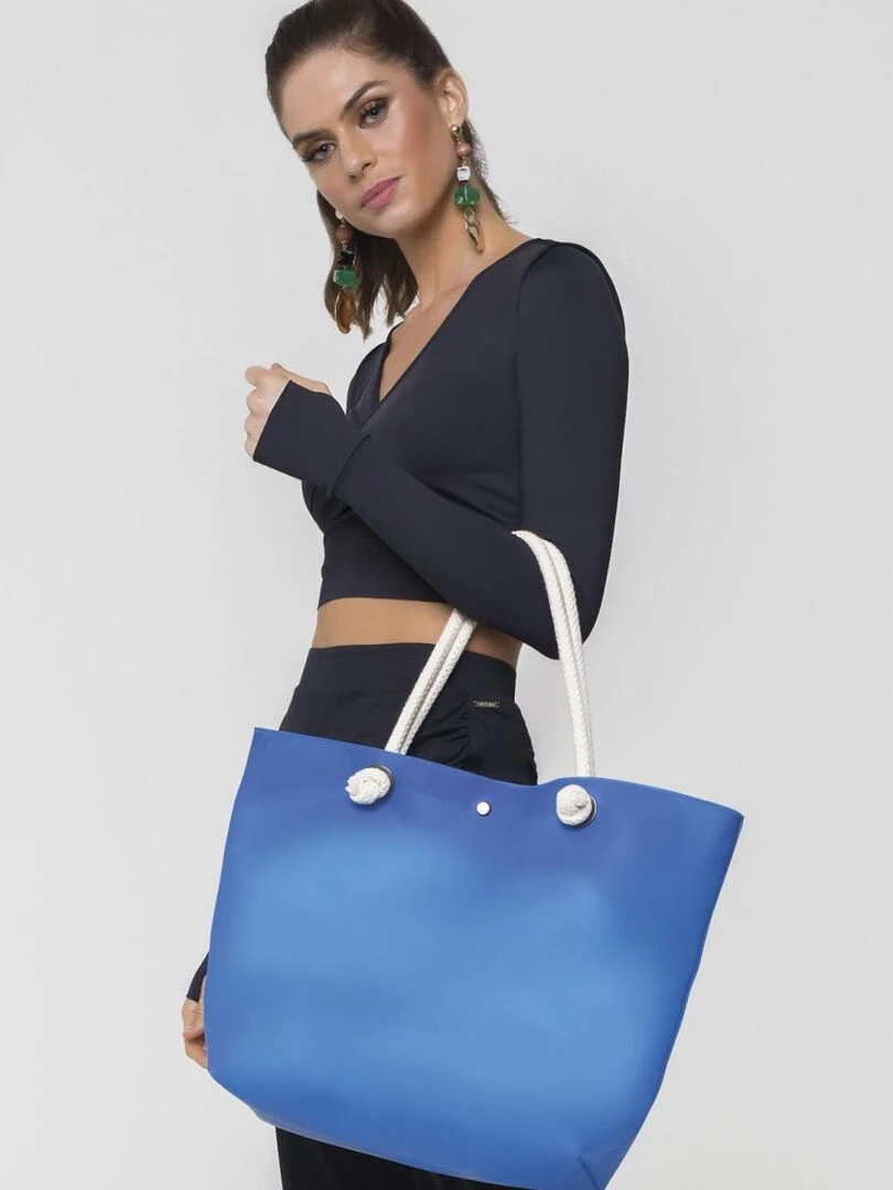 Sac de plage Silicone Bag Bic Azul ANTI UV UV Line Bleu