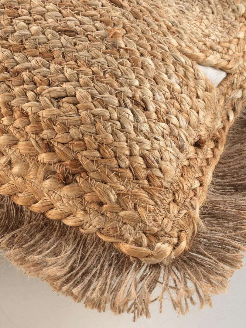 Coussin Jute Dimelos Beige