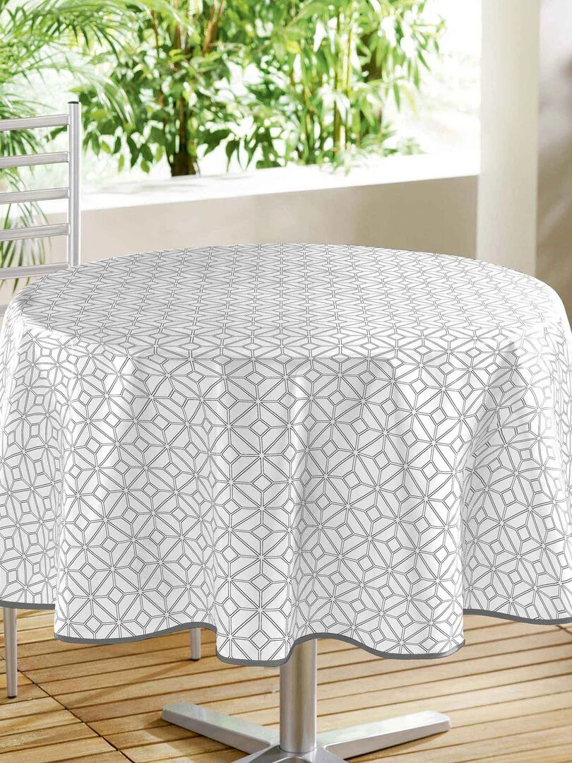Nappe ronde Moderne Noir