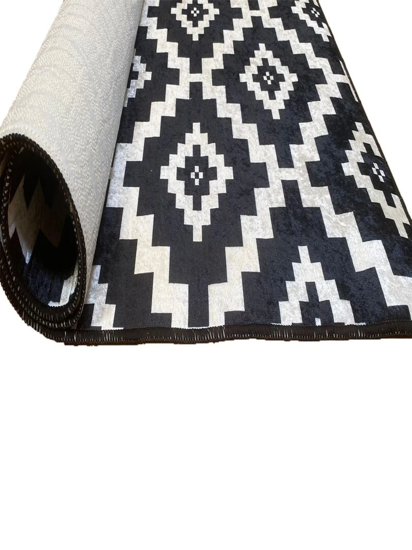 Tapis Scandinave   Noir Blanc