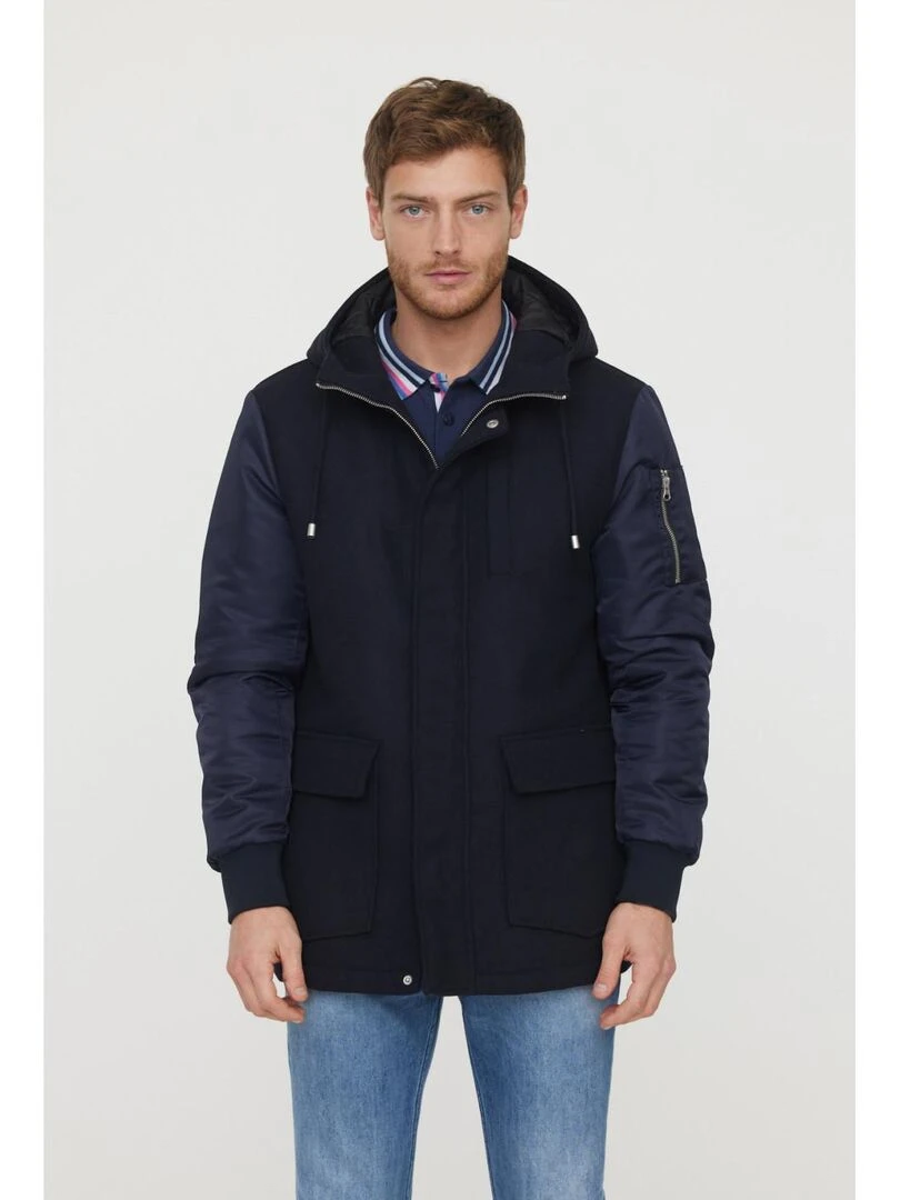 Lee Cooper   Manteau manches longues polyester  FERD   Bleu marine