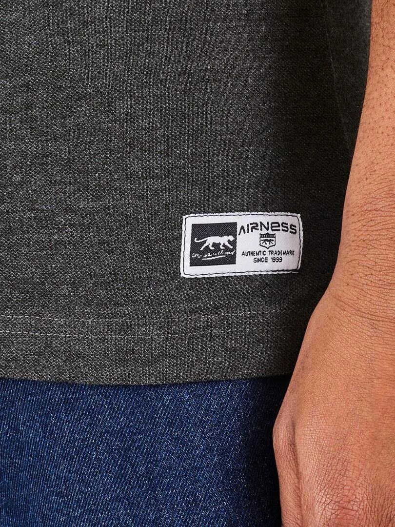 POLO IVO Airness   Gris foncé