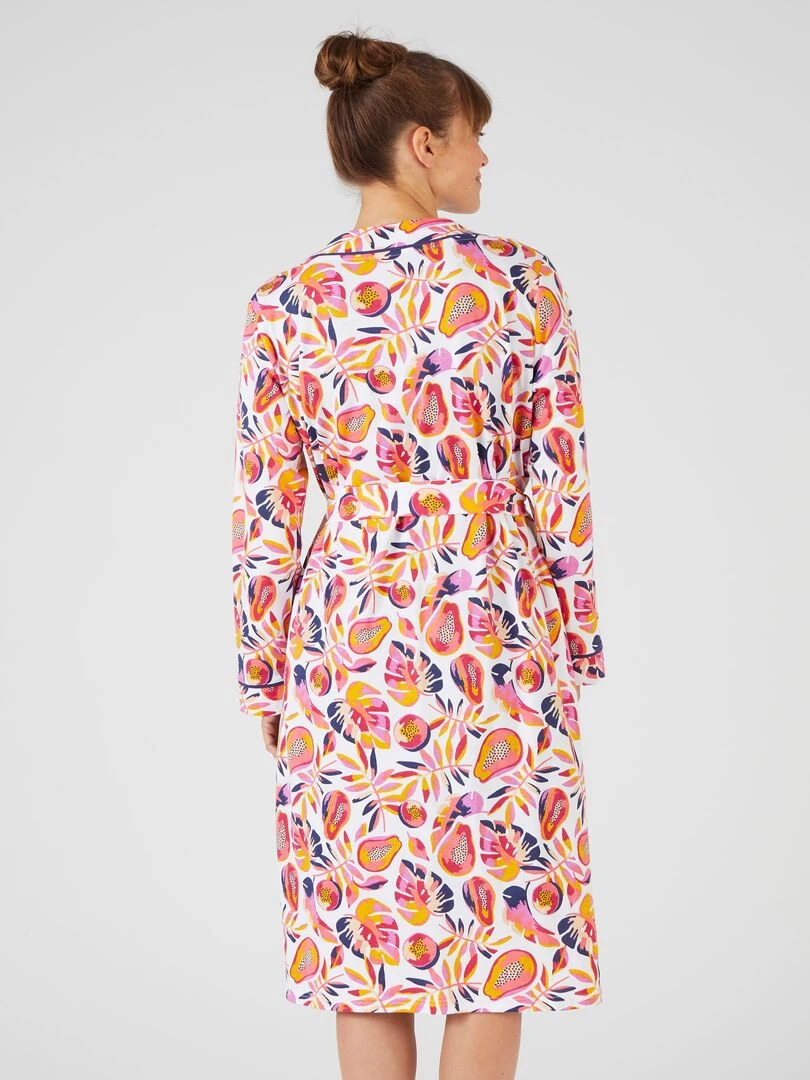 Robe de chambre pur coton   Damart   Orange