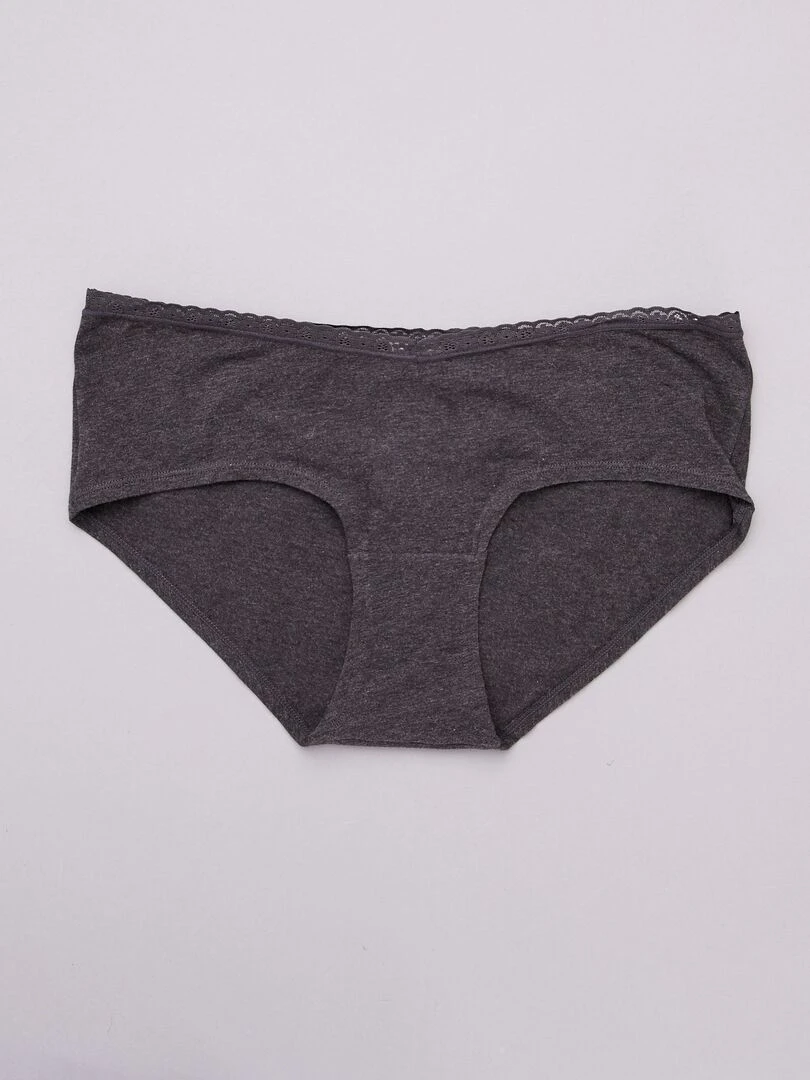Lot de 3 shorties maternité   noir/gris clair/gris foncé