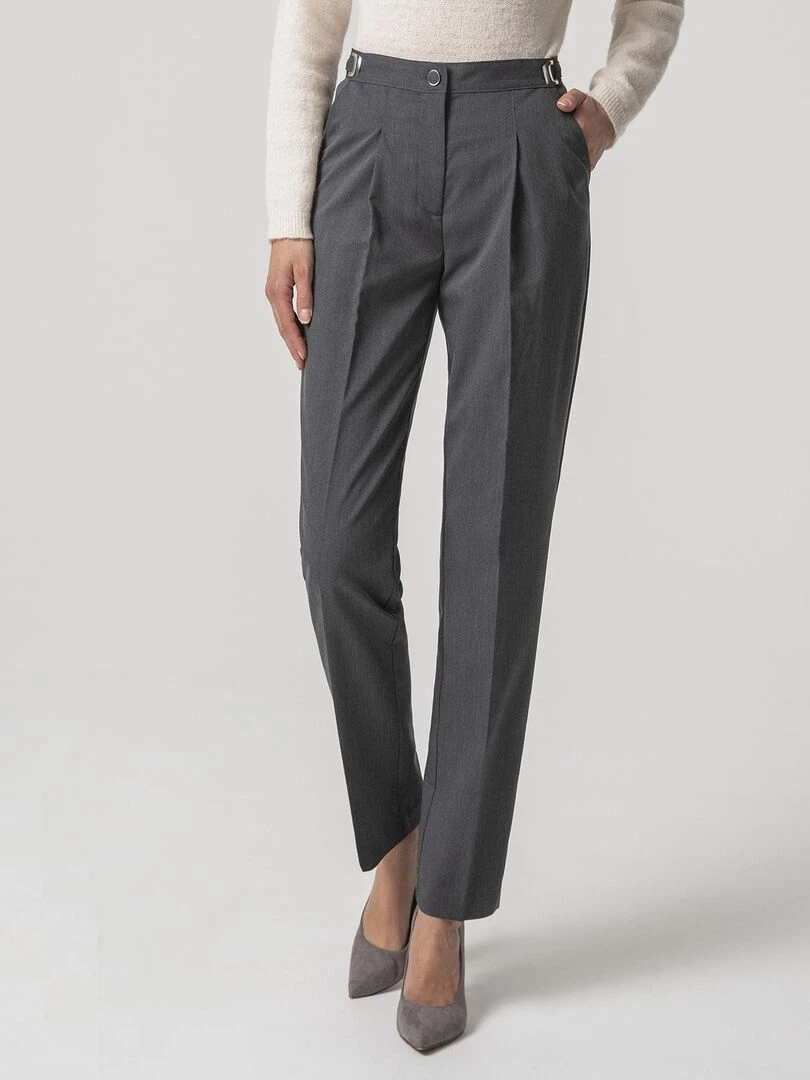 Pantalon ceinture réglable Damart Gris chiné