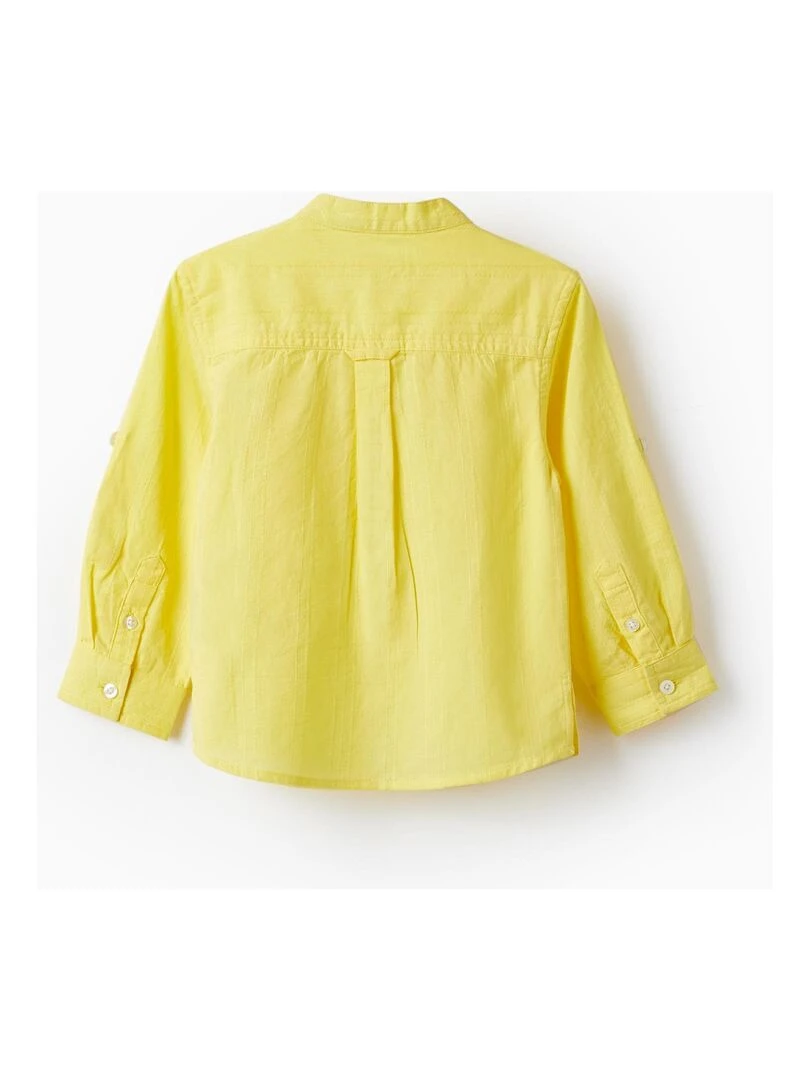Chemise à manches longues en coton pour bébé garçon 'Special Days' manches longues CÉRÉMONIE Jaune foncé