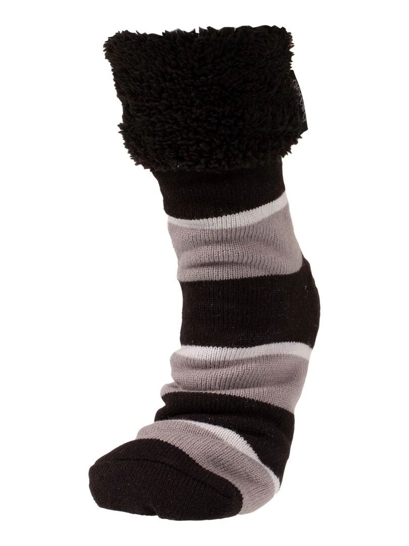 Chaussettes fourrées Homme Rayures Multicolore