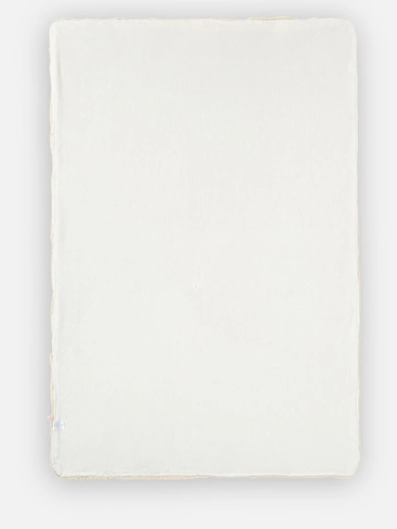 Couverture 140 x 200cm longs poils Noukie's Blanc