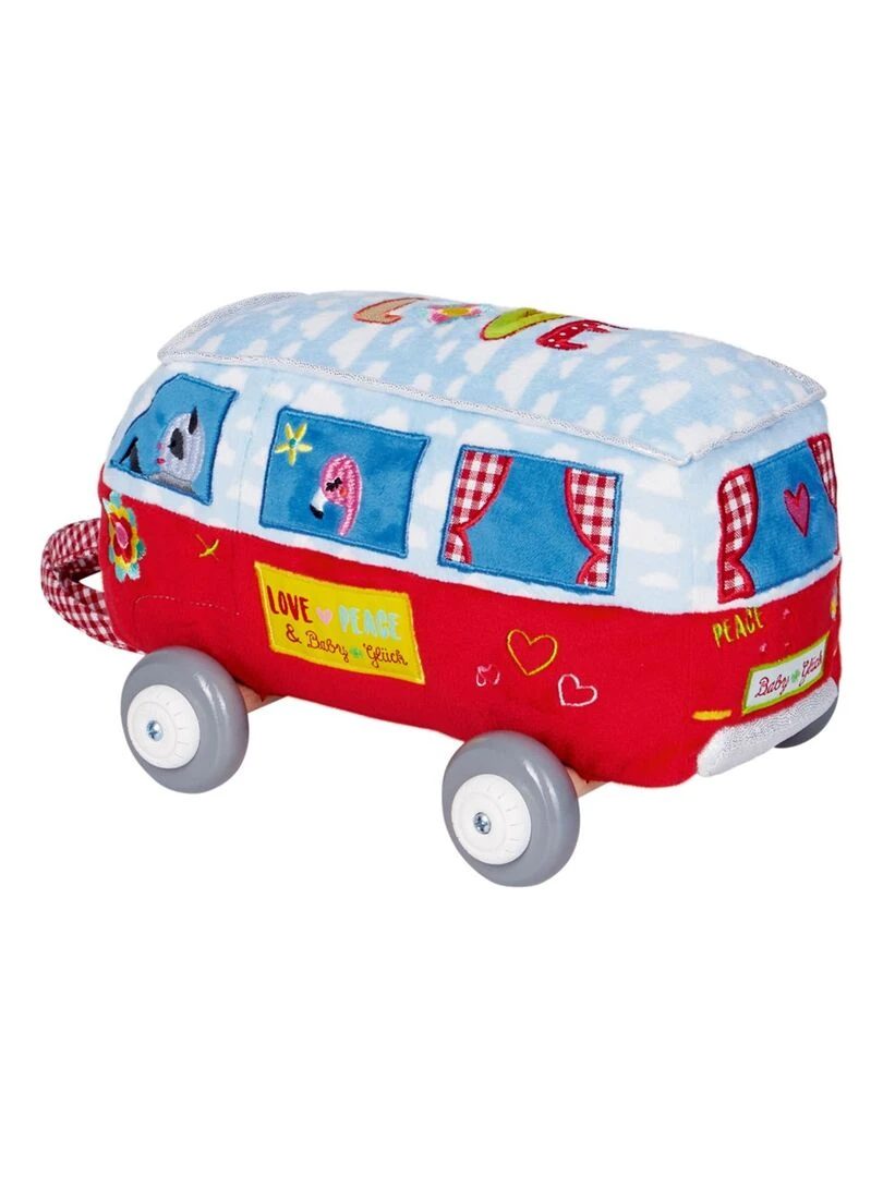 Bus sur roues en bois pour bébé N/A