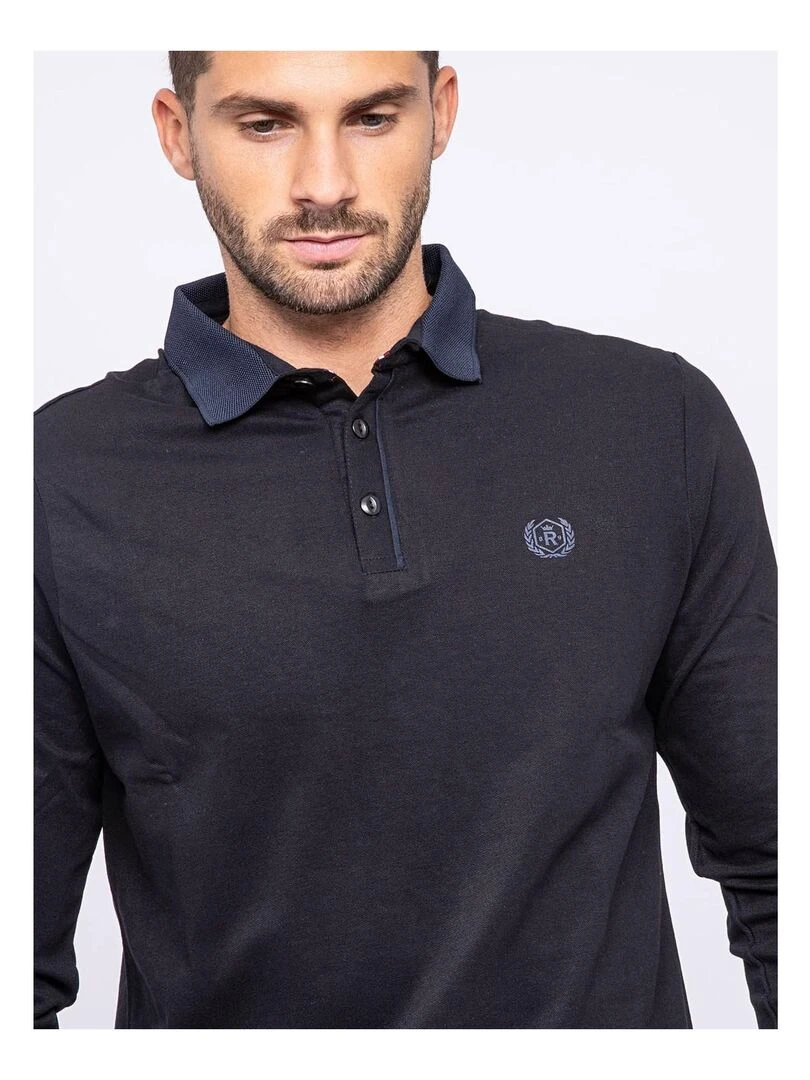 Polo manches longues PALANGA   Noir