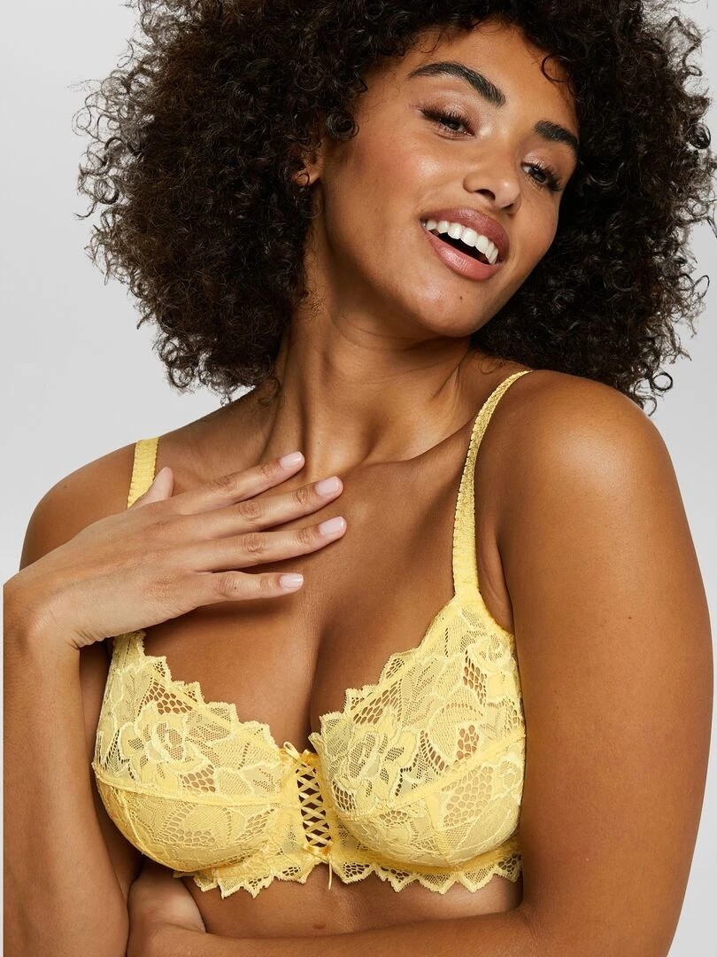 Soutien gorge dentelle Arum 'Sans Complexe' JAUNE