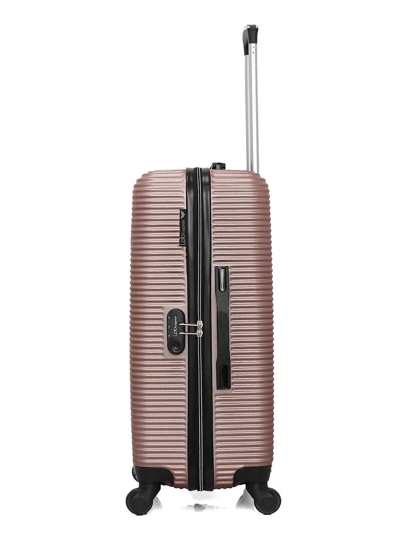 LPB LUGGAGE   VALISE WEEKEND ABS MUNICH 4 ROUES 65 CM   Rose