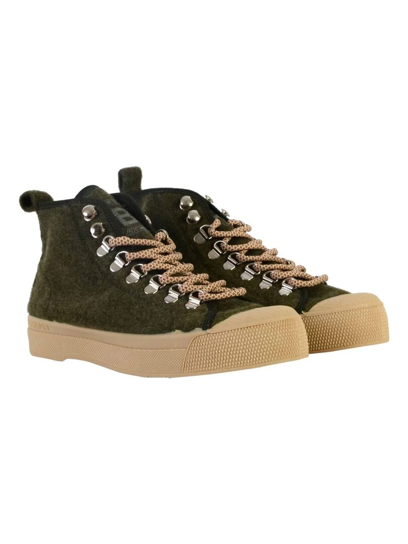 Tennis Lacets Bensimon Stella Wool   Vert