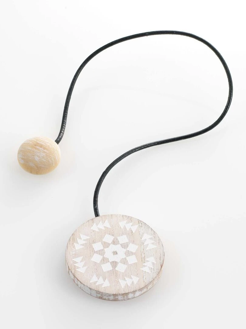 1 Embrasse aimantee Helsinki blanc Beige