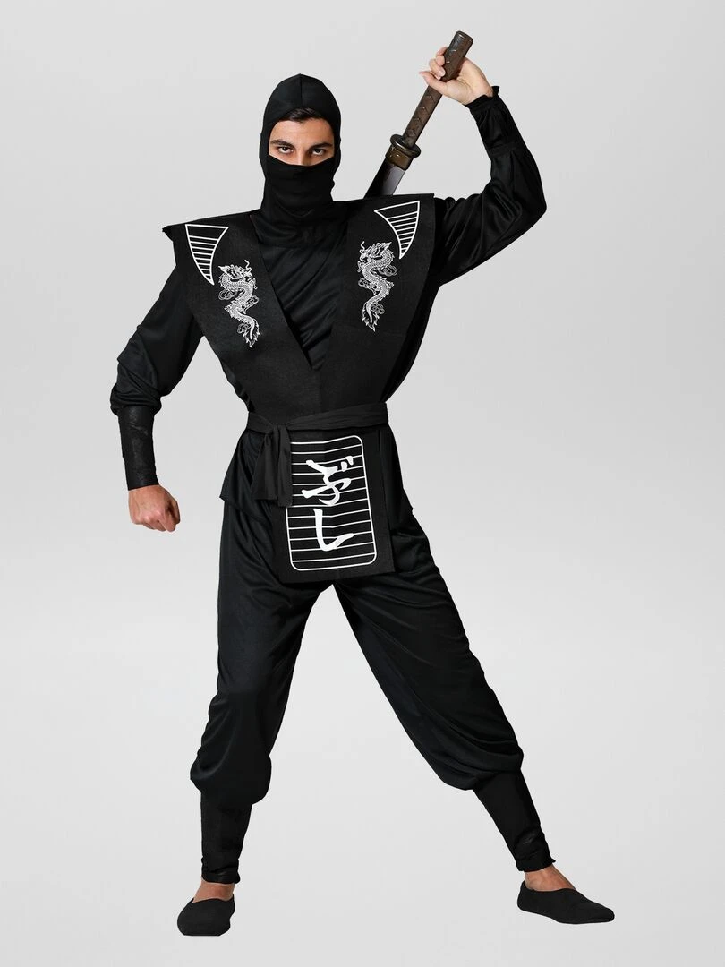 Déguisement de Ninja 3 pièces noir