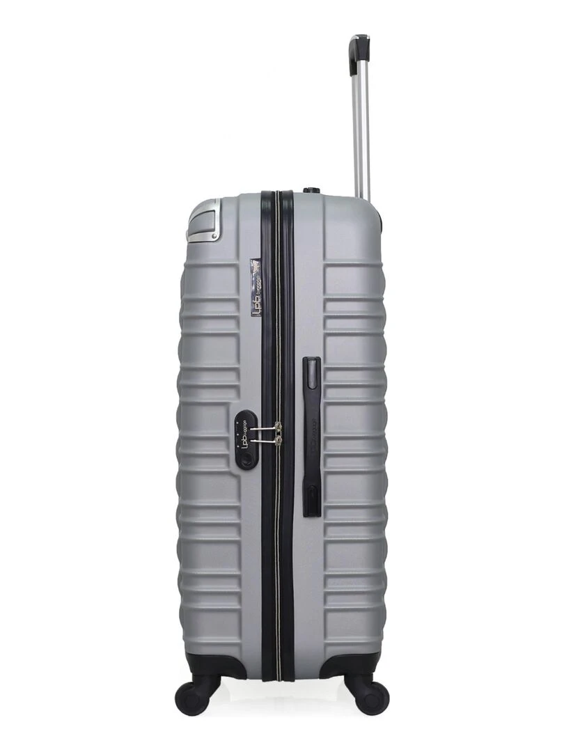 LPB LUGGAGE   VALISE GRAND FORMAT ABS GIULIA 4 ROUES 75 CM   Gris
