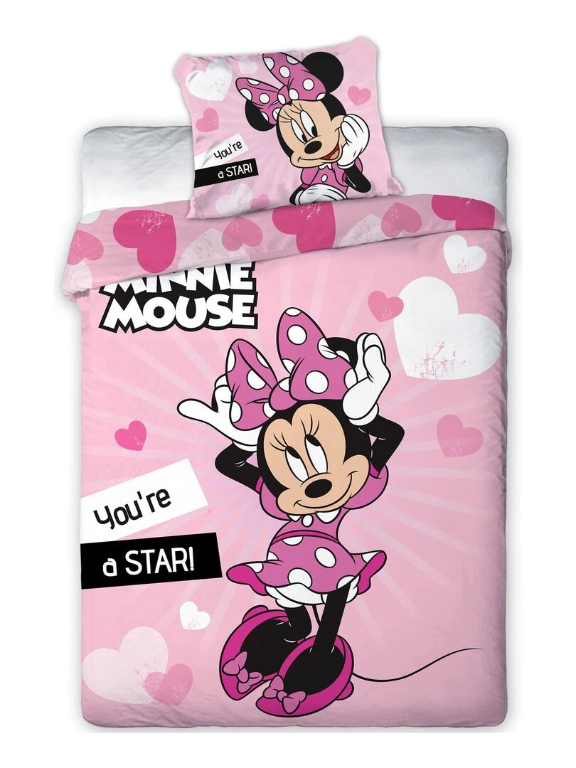 Parure de Lit Enfant Star Rose