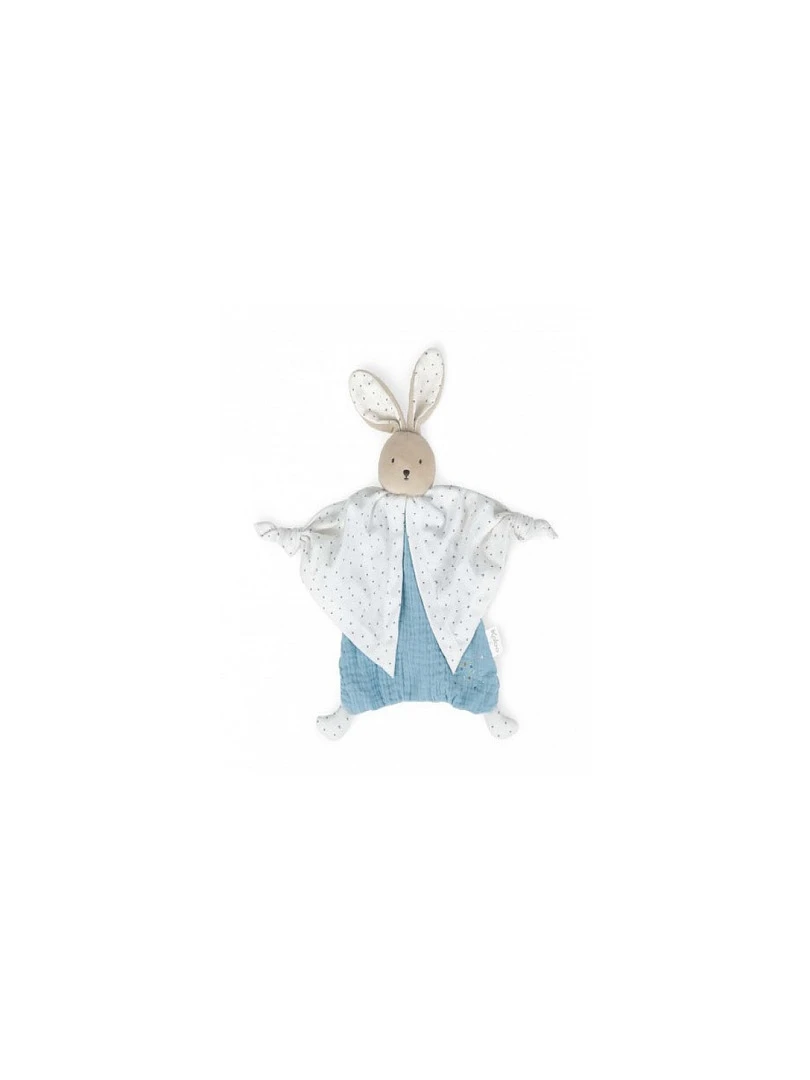 Doudou plat Petit pas lapinou bleu N/A