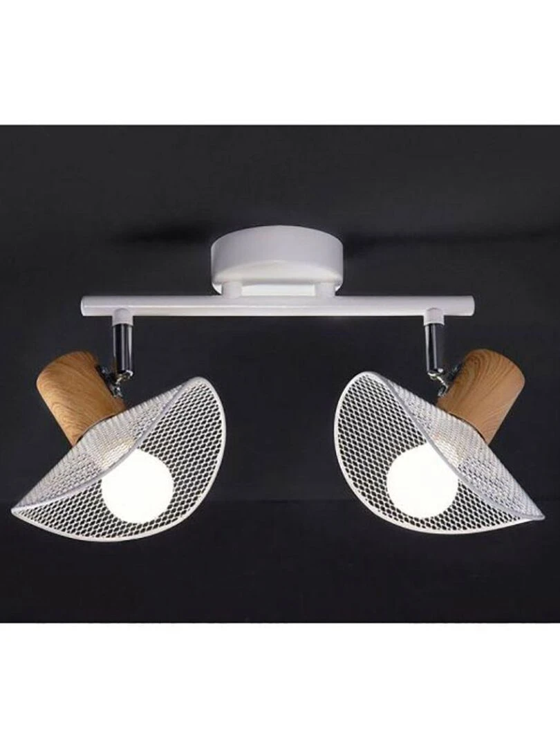 Applique 2 spots orientables métal Hyde blanc Blanc