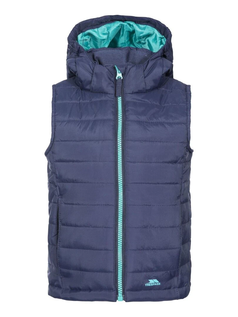 Trespass Gilet avec capuche Aretha Bleu marine
