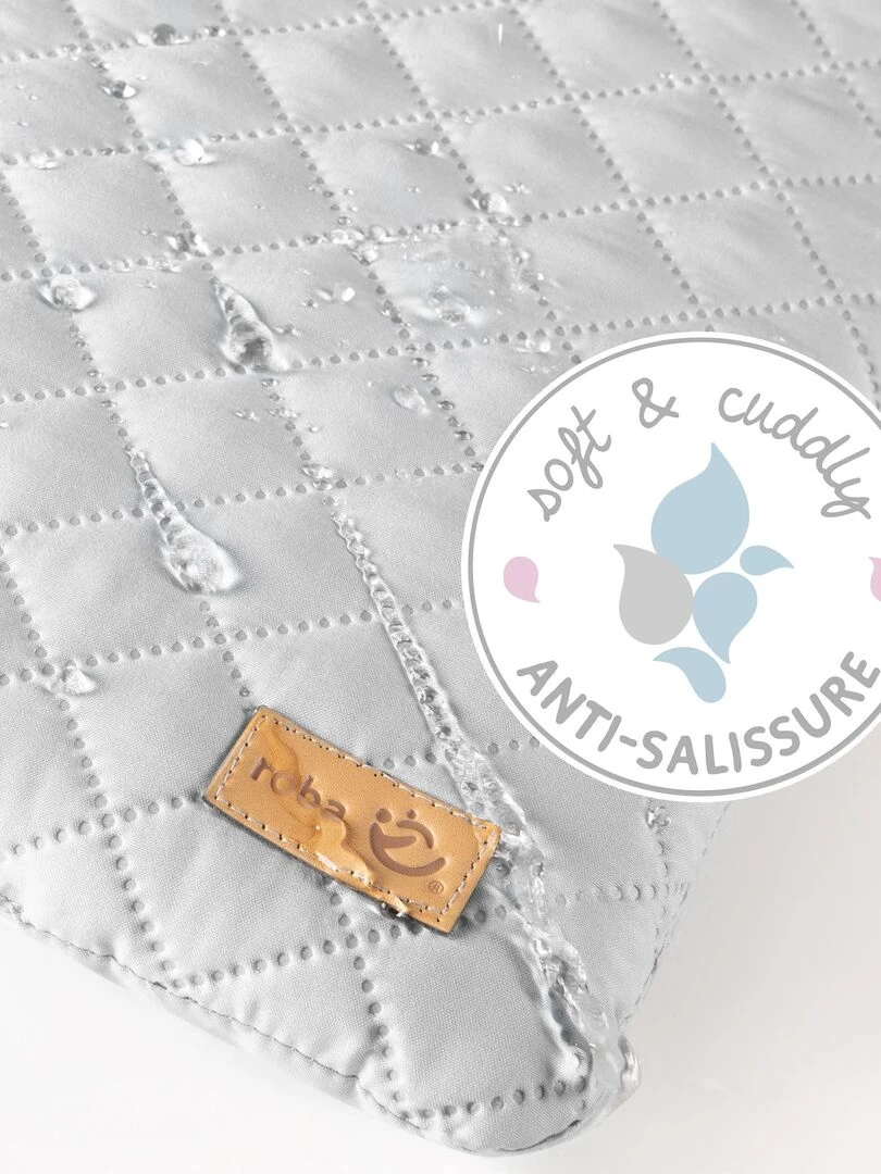 ROBA Matelas À Langer "roba Style"   85x75   Gris Argenté   Gris