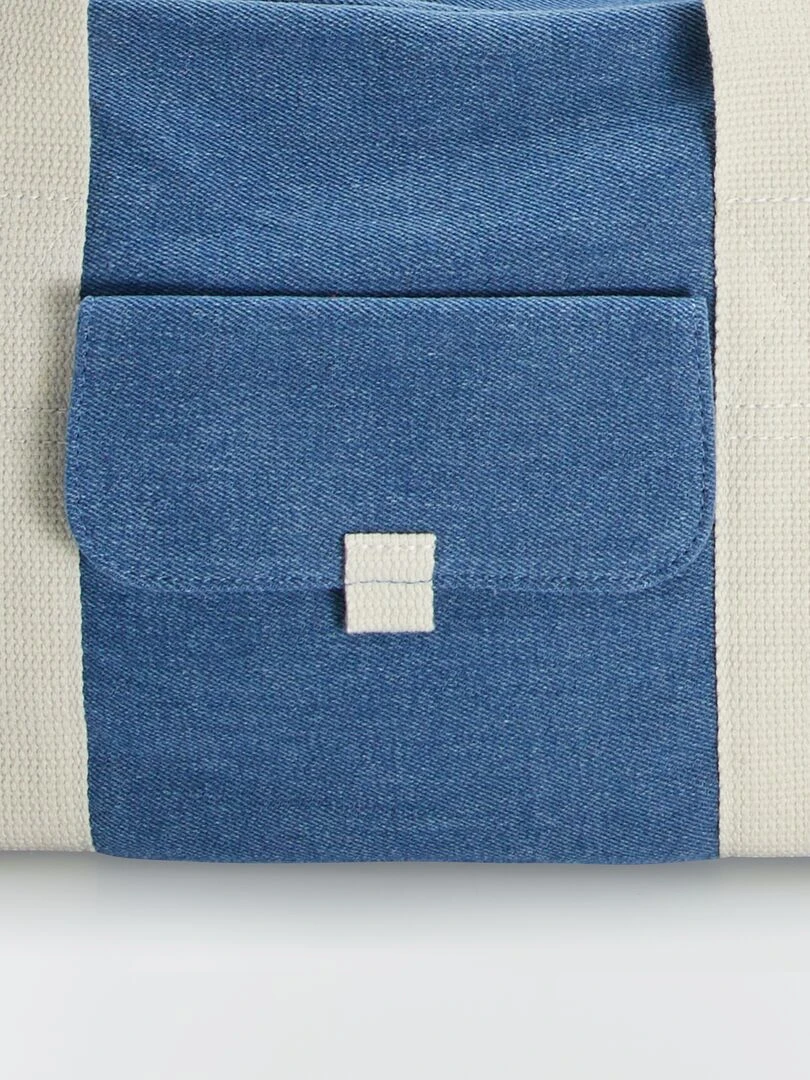 Sac de week end en jean   Bleu