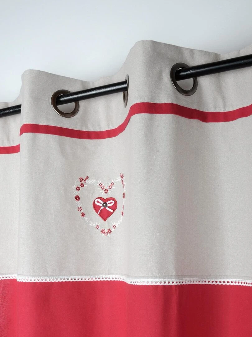 Rideau d'ameublement Pauline   Rouge