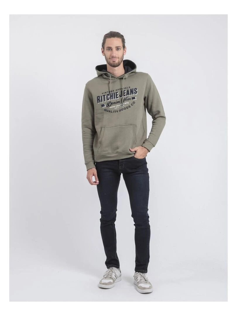 Sweat capuche WOMATIC   Kaki