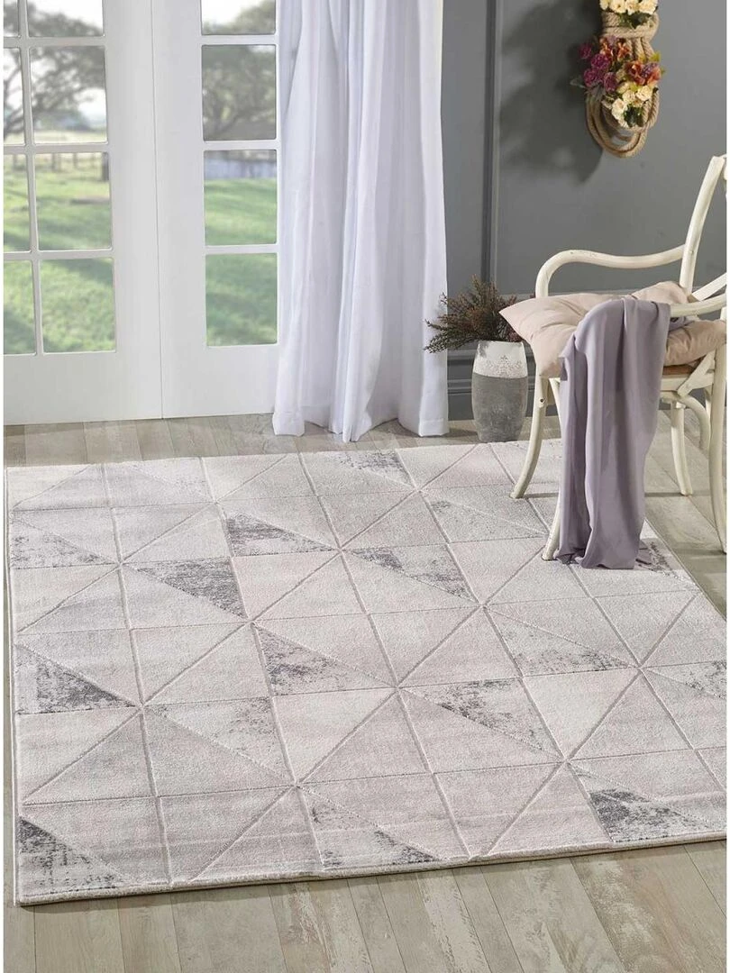 Tapis salon VOLITRO OEKO TEX®   Gris