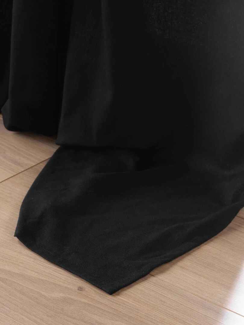 Rideau d'ameublement en poly/coton recyclé   Noir