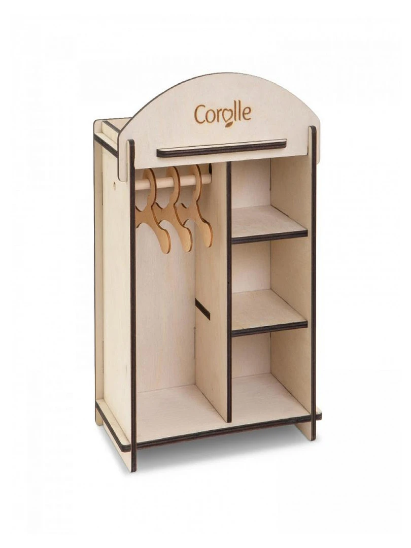 Armoire (dressing) en bois pour poupon et poupée   N/A